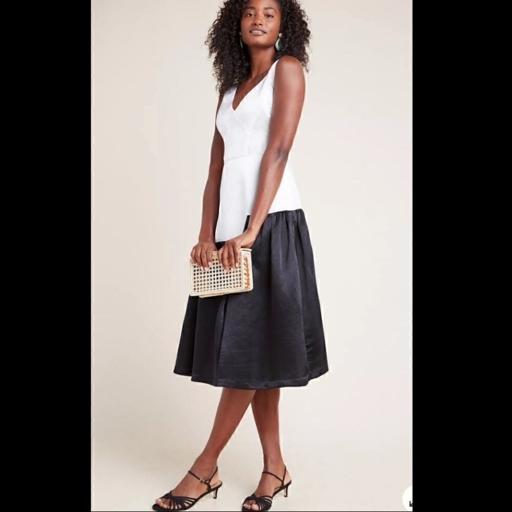 Anthropologie Tracy Reese’s Natasha Drop Waist Midi Dress Size 2